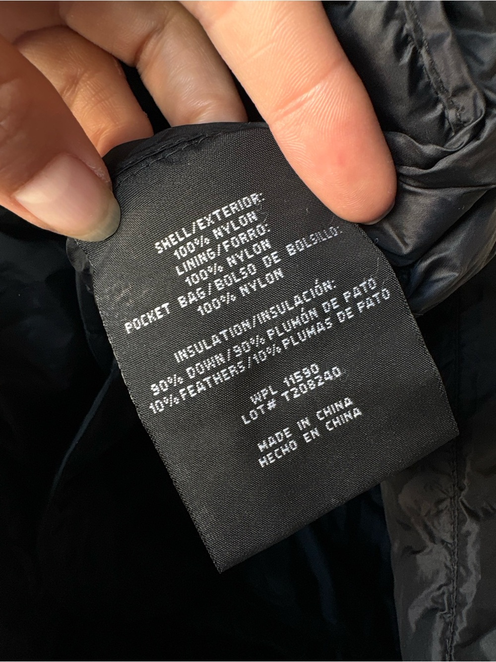 Aventure Long Down Filled Puffer Coat Hooded Black Winter Jacket - Picture 12 of 12